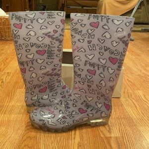 Coach Rain boots - size 9